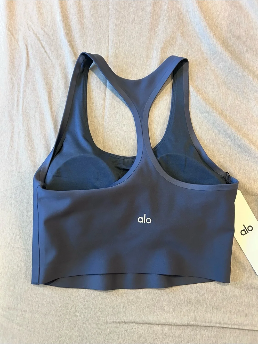 ALO Yoga Airlift Super Sleek Bra Tank in Navy | Brand new